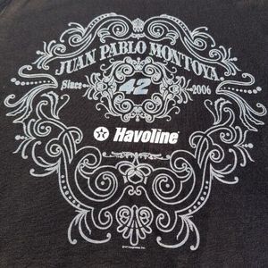 Nascar Chase Authentics Juan Pablo Montoya Womens Medium Long Sleeve Shirt Black